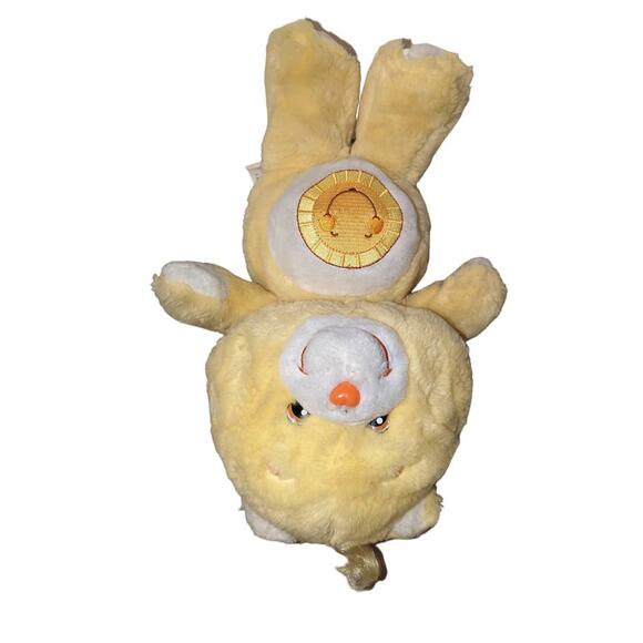 2002 Care Bears 13" Funshine Bear Carlton Cards Sun Yellow Stuffed Plush Toy - Picture 3 of 6